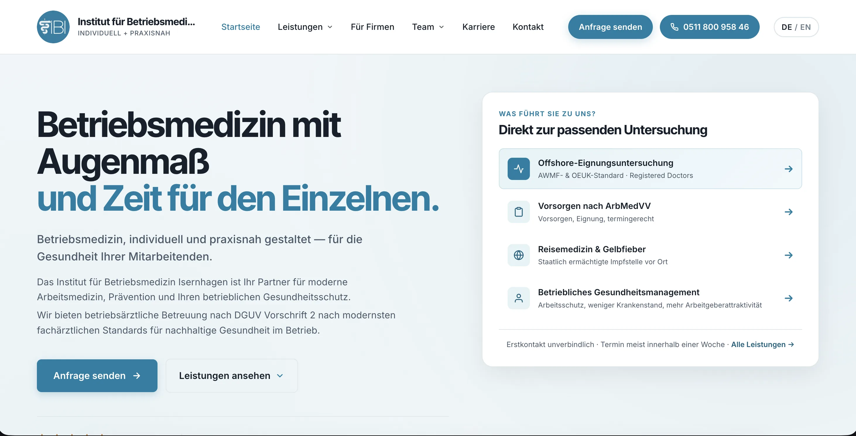 Vorschau von Institut für Betriebsmedizin Isernhagen
